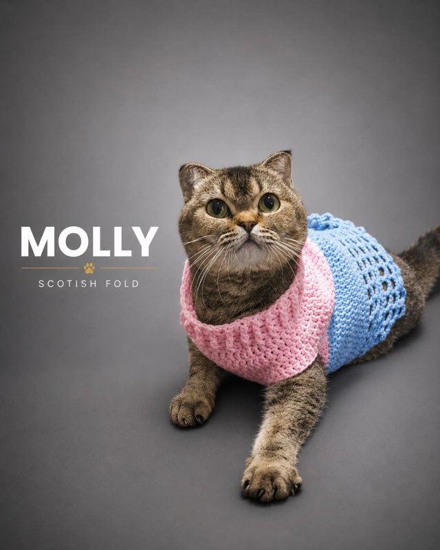 Molly kucing ras lucu Bola Bulu Cat House
