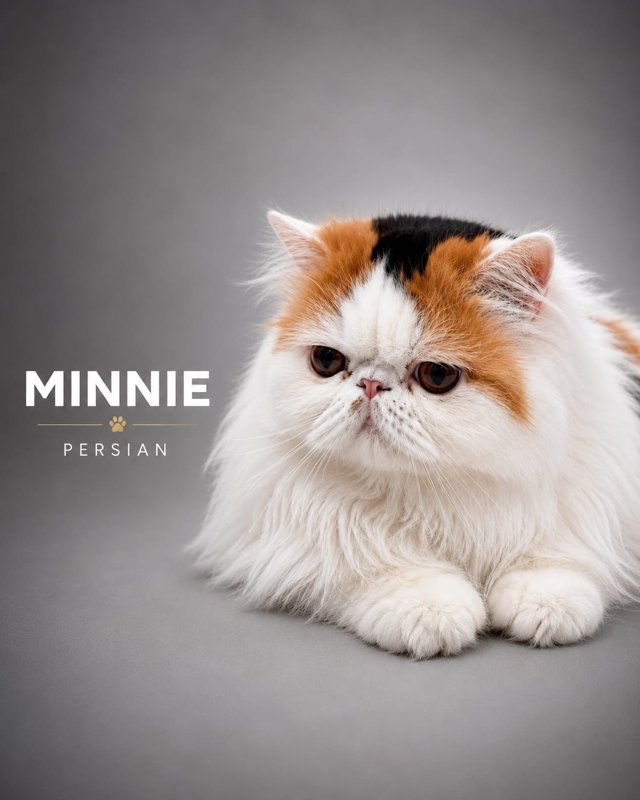Minnie kucing ras lucu Bola Bulu Cat House